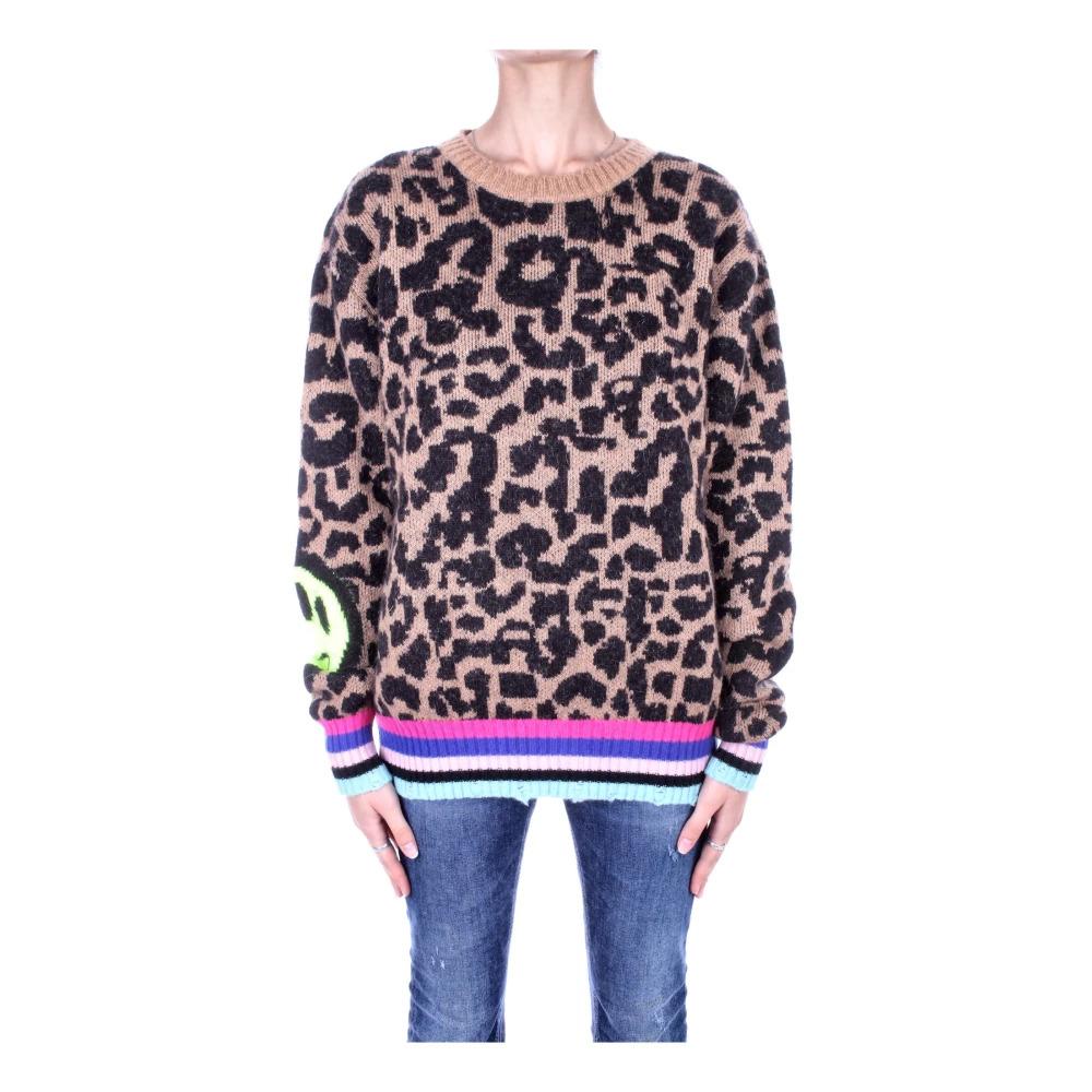 Spotted Sweaters with Animal Print