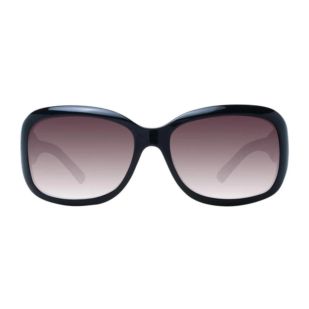 Brown Gradient Rectangle Sunglasses