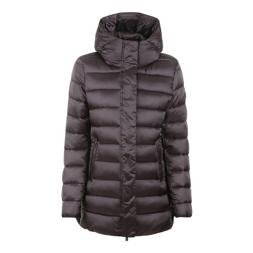 Brown Puffer Coat with Hood