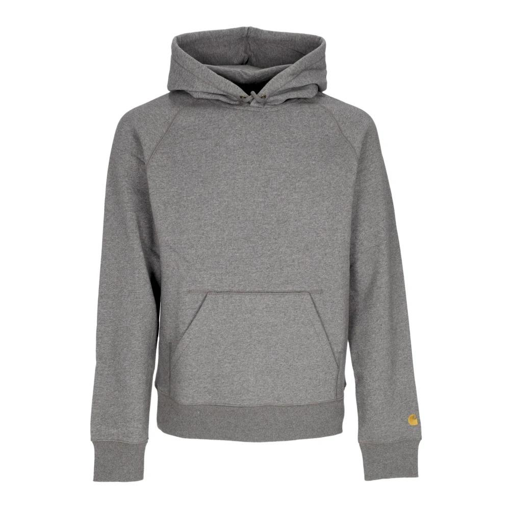 Dark Gray Hoodie with Gold Accents