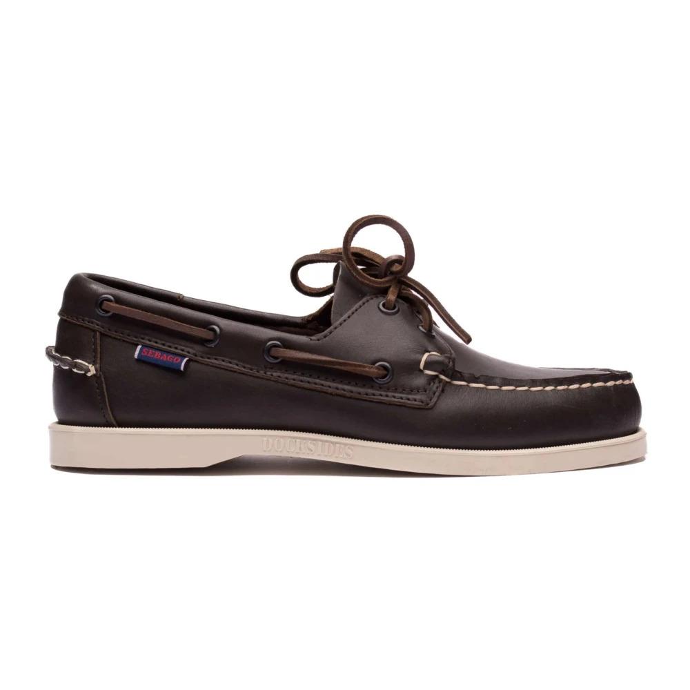 Dark Brown Boat Moccasins