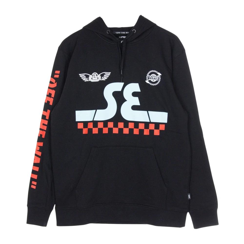 Black Mens Hoodie with Se Bikes Print