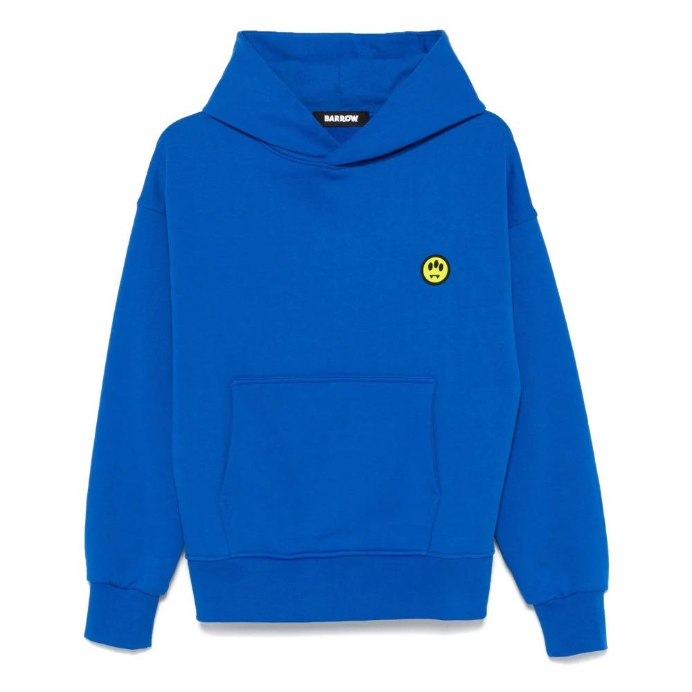 Blue Hoodie with Smile Detail