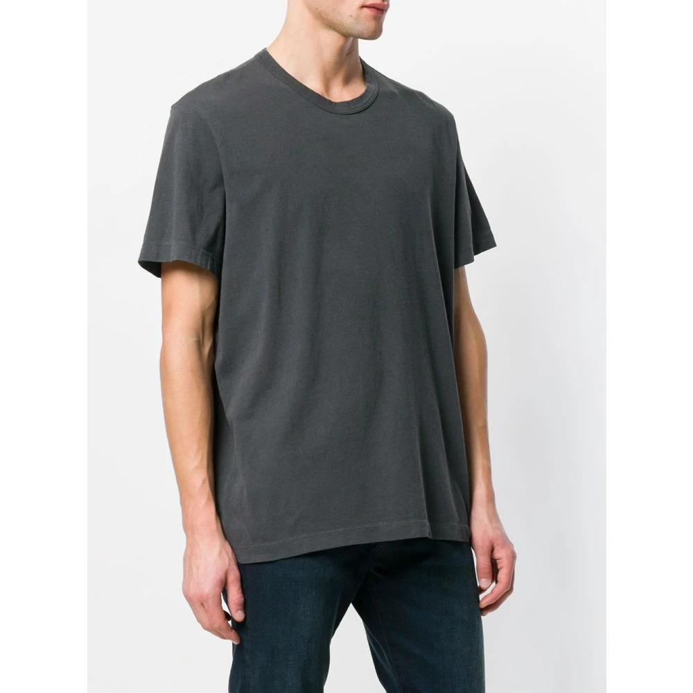 Charcoal Gray Ribbed T-shirt and Polo