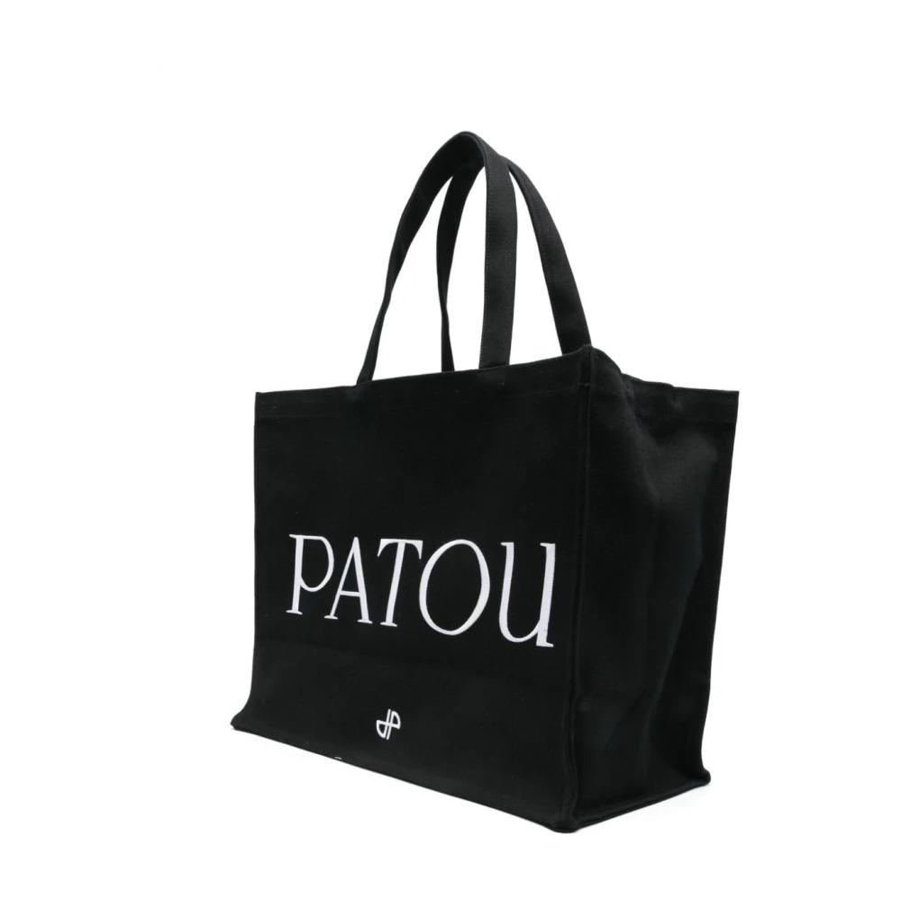 Embroidered Logo Canvas Tote Bag