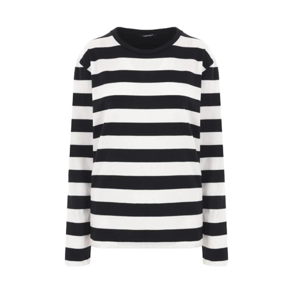 Striped Cotton T-shirt with Zip Pockets