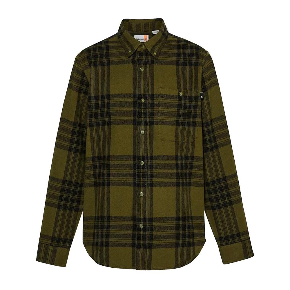 Green Check Flannel Shirt Stylish Men