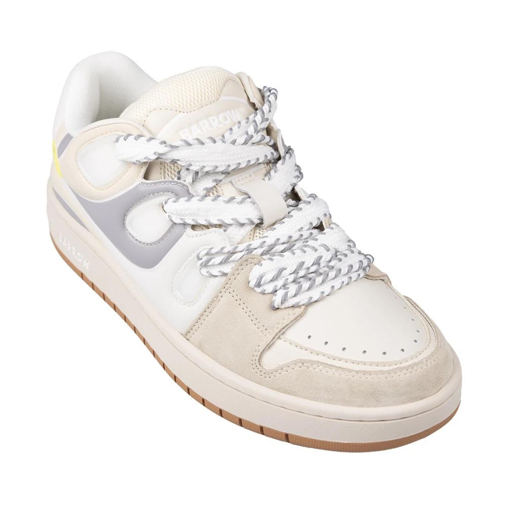 White Sneakers with Smiley Detail