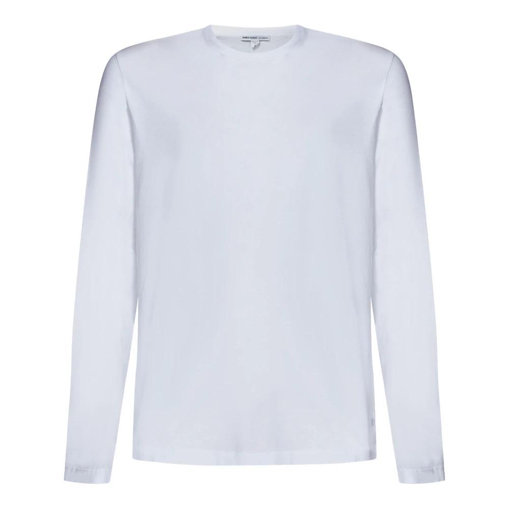 White Ribbed Crew Neck T-shirts and Polos