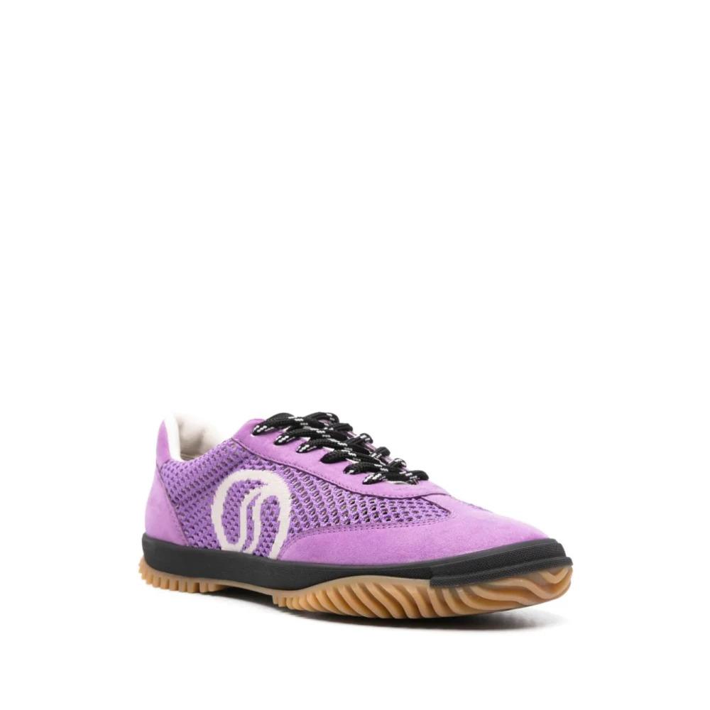 Purple Mesh Sneakers S-Wave Logo