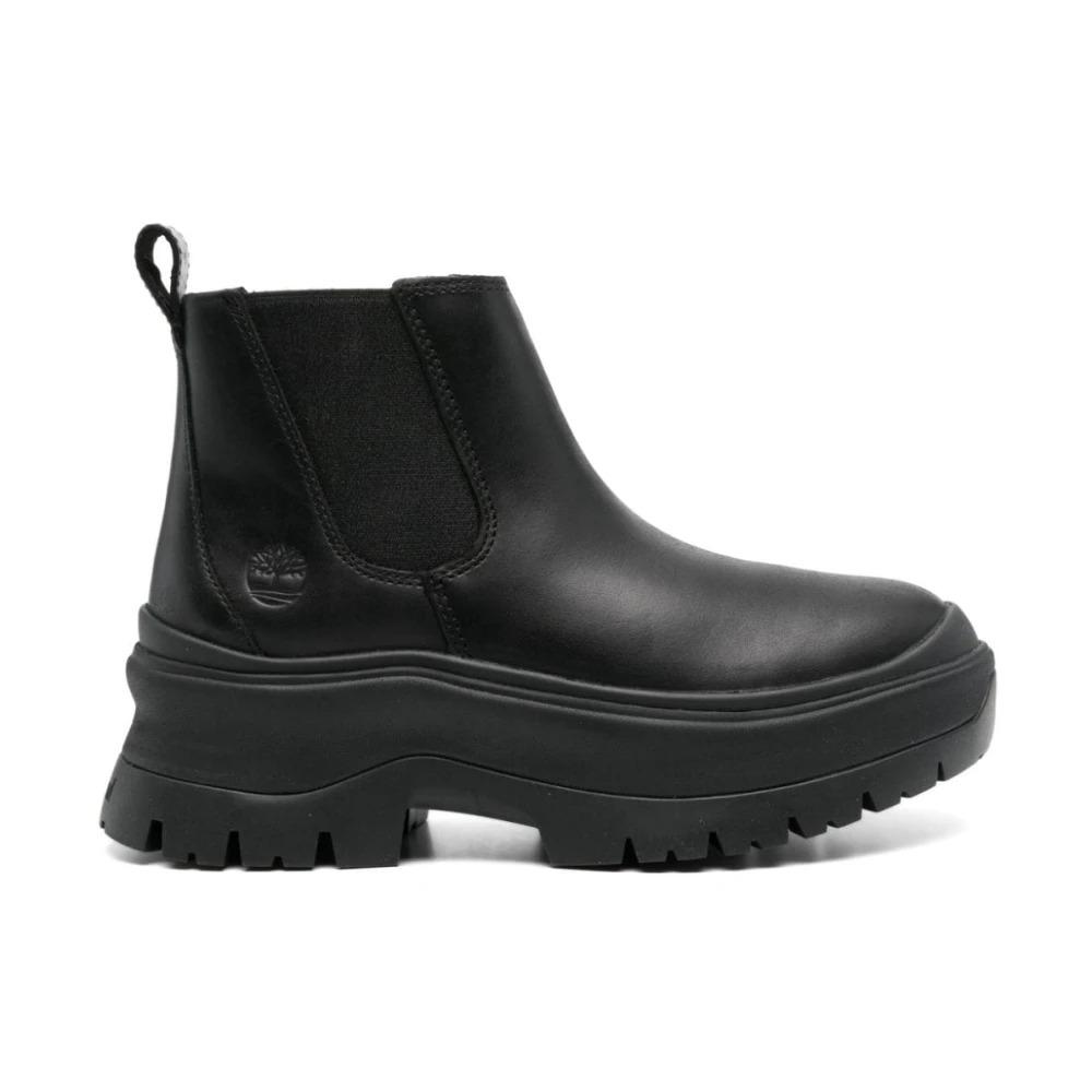 Black Leather Chelsea Boots