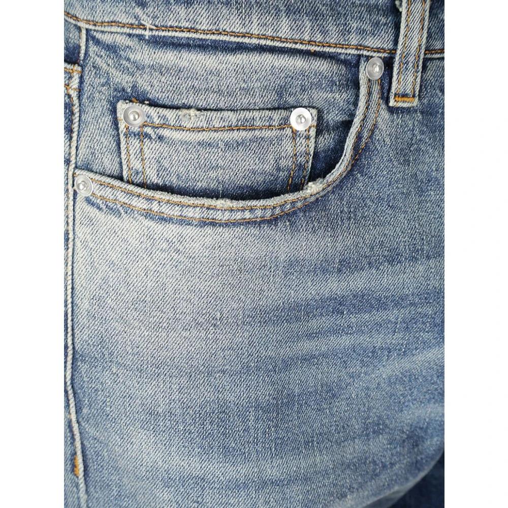 Blue Slim Cut Jeans with Logo