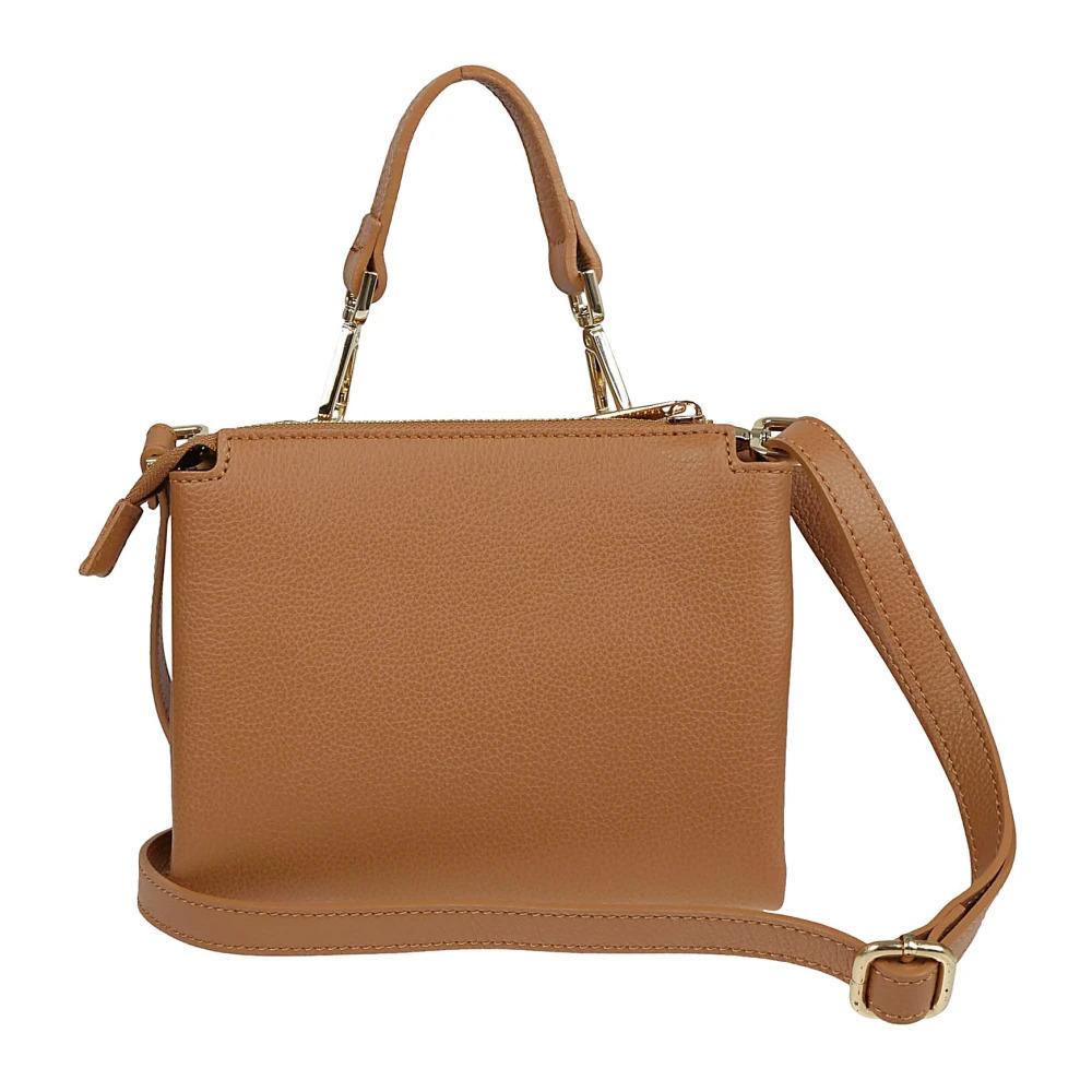 Camel Leather Bag Made in Italy