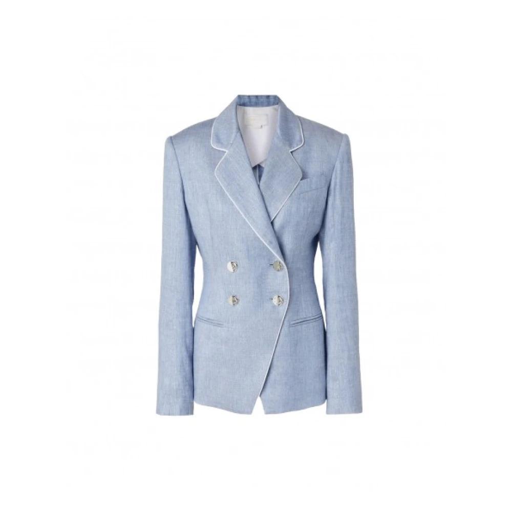 Linen Double-Breasted Jacket Slim Fit