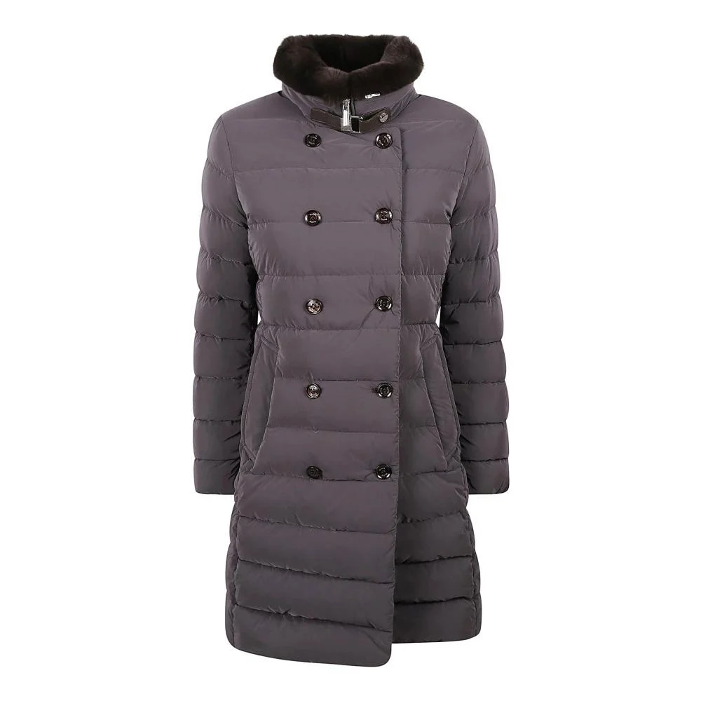 Brown Goose Down Padded Coat