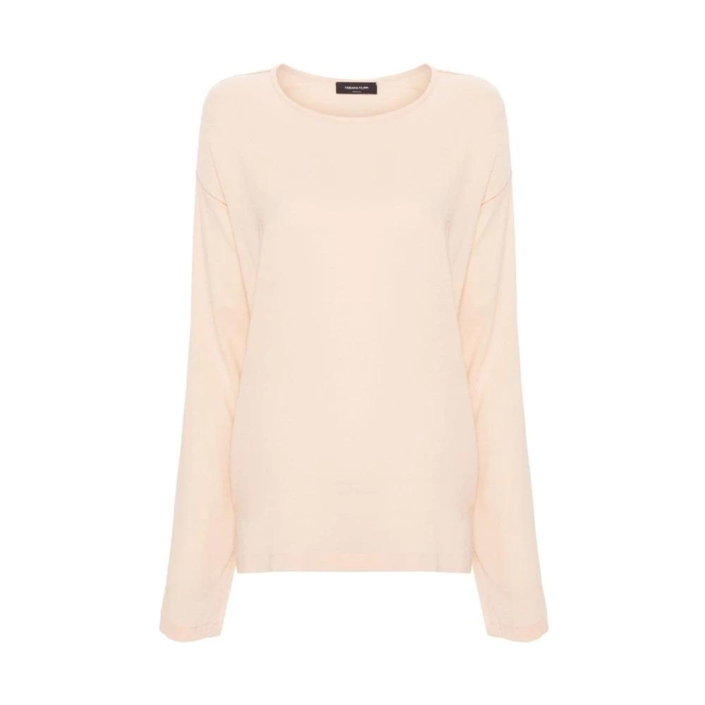 Elastic Crew Neck Sweater