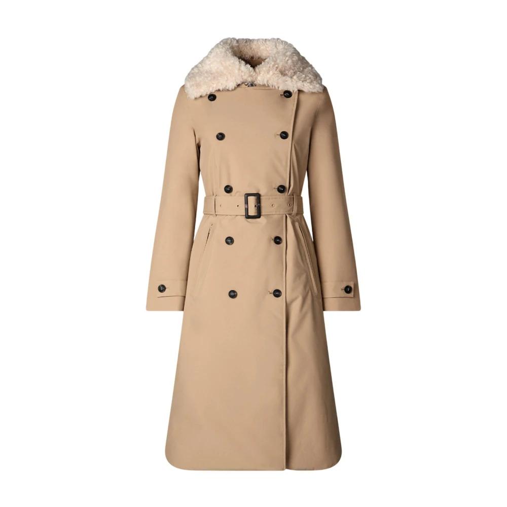 Beige Fashionable Coats Milano Style