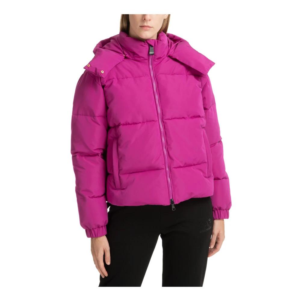 Warm Down Jacket with Zip Closure