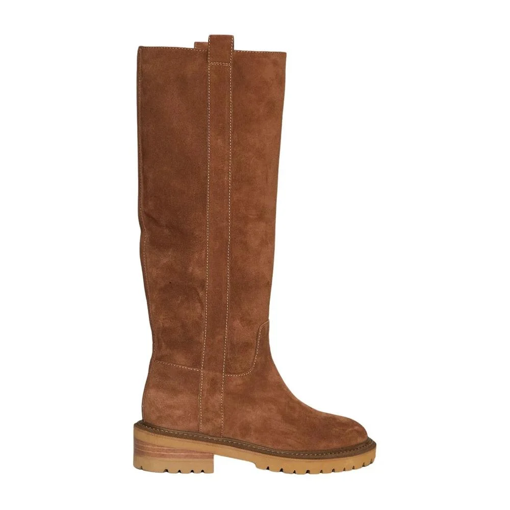 Suede Honey High Boots