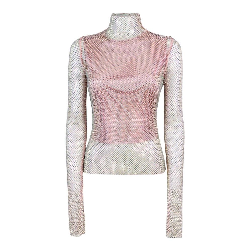 Pink Knit T-shirt and Jersey Top Set