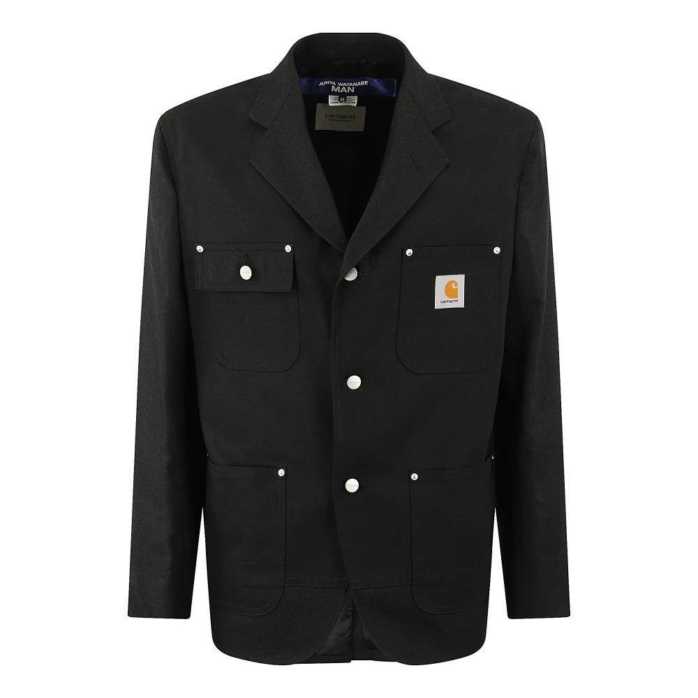 Stylish Single-Breasted Jacket with Logo