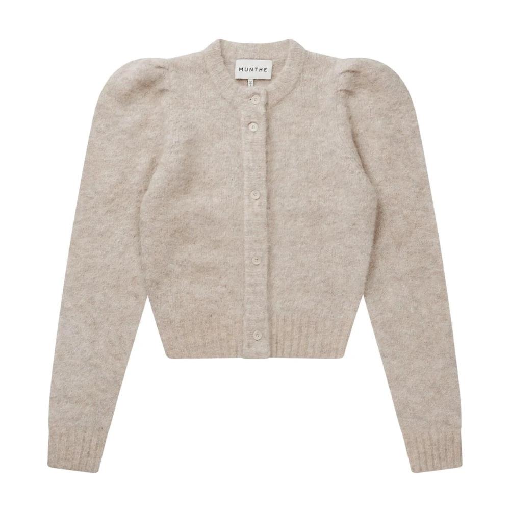 Elegant Knitwear with Puff Shoulders