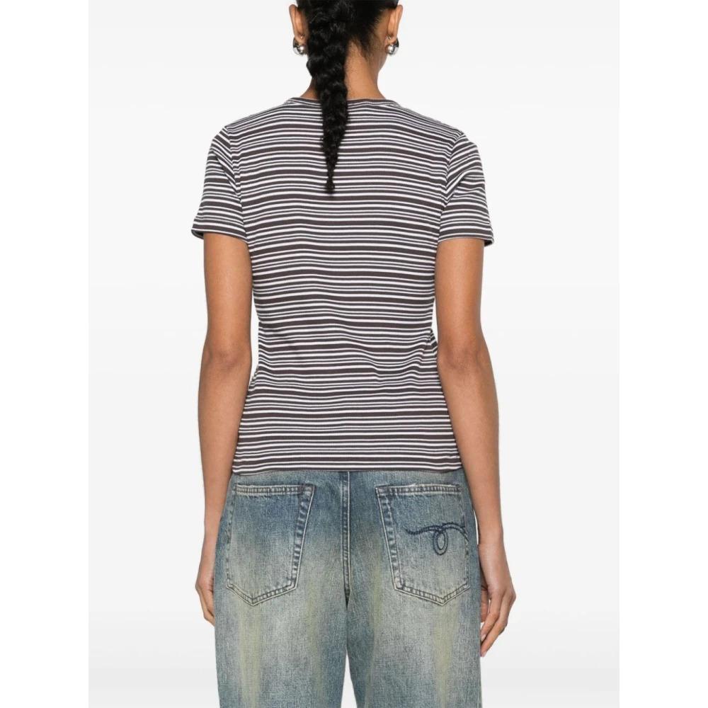 Brown Striped T-shirt