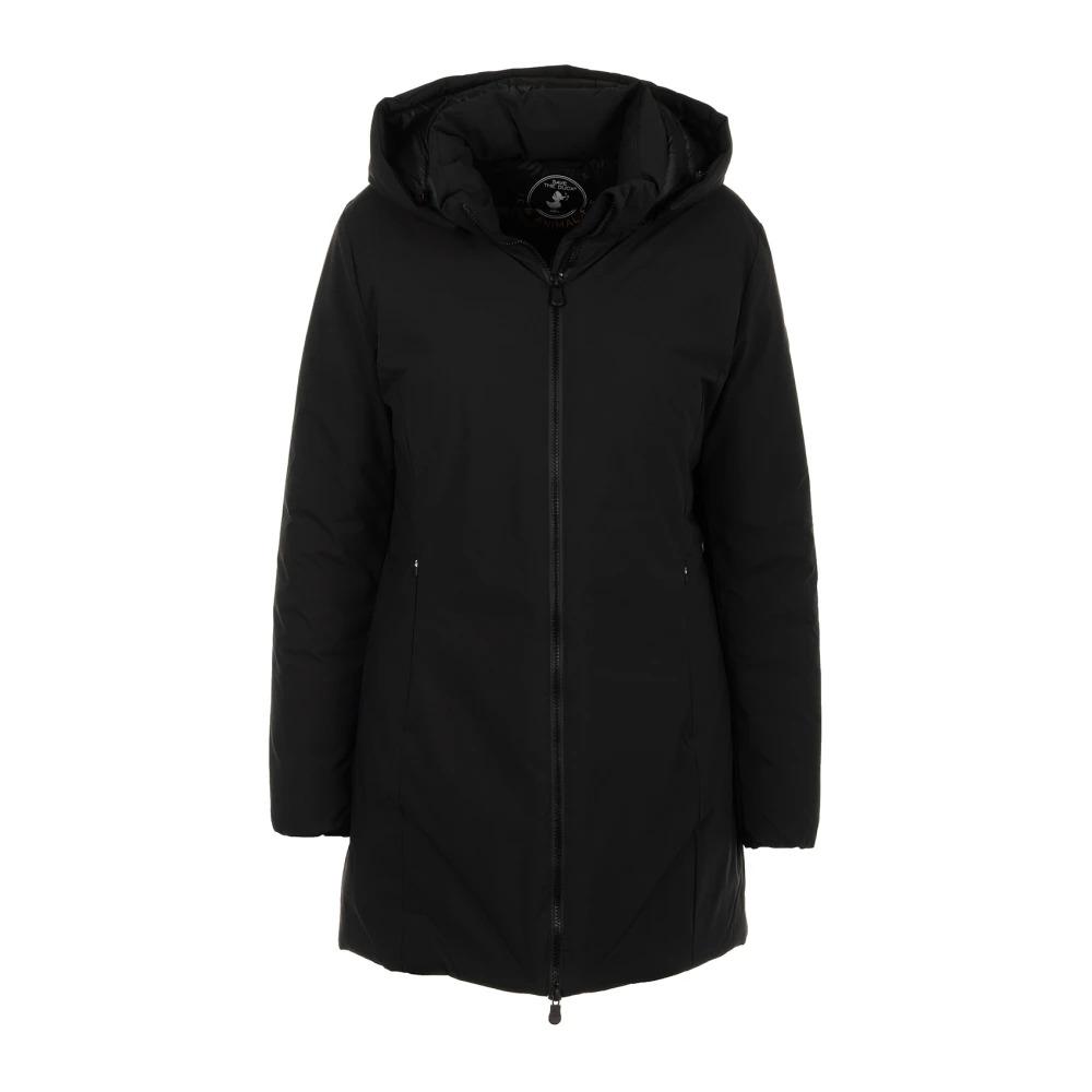 Black Winter Coat with Hood