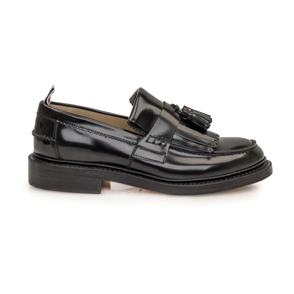 Black Tassel Loafer Flats