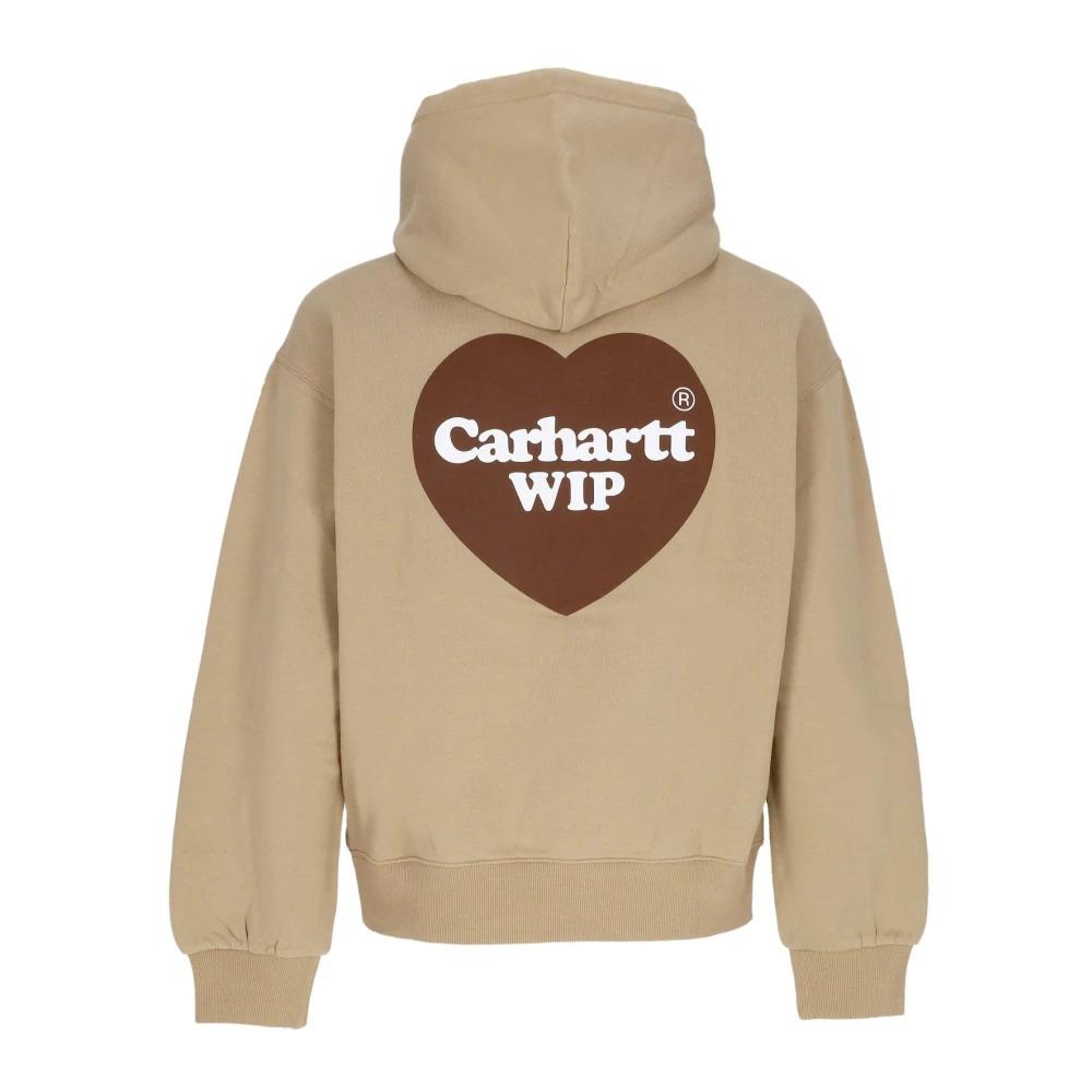 Heart Hoodie Dusty H Brown