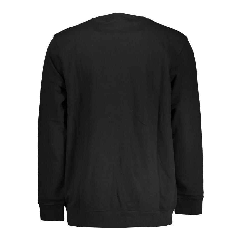 Black Long Sleeve Sweatshirt Logo Print