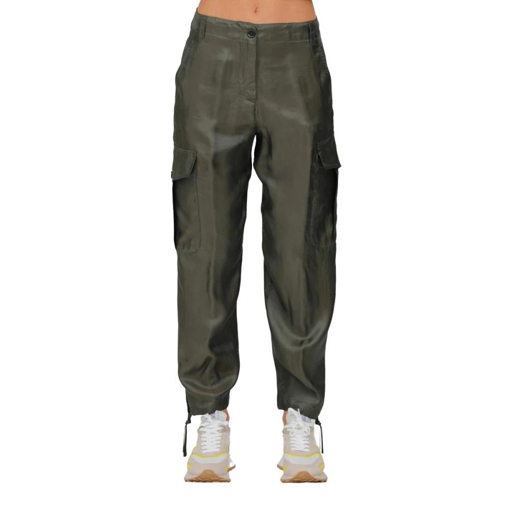 Cargo drawstring pants with cuff