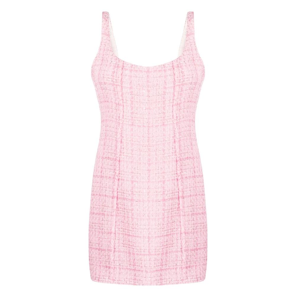 Pink Tweed Bell Dress