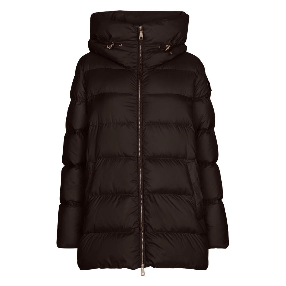 Black Hooded Down Jacket