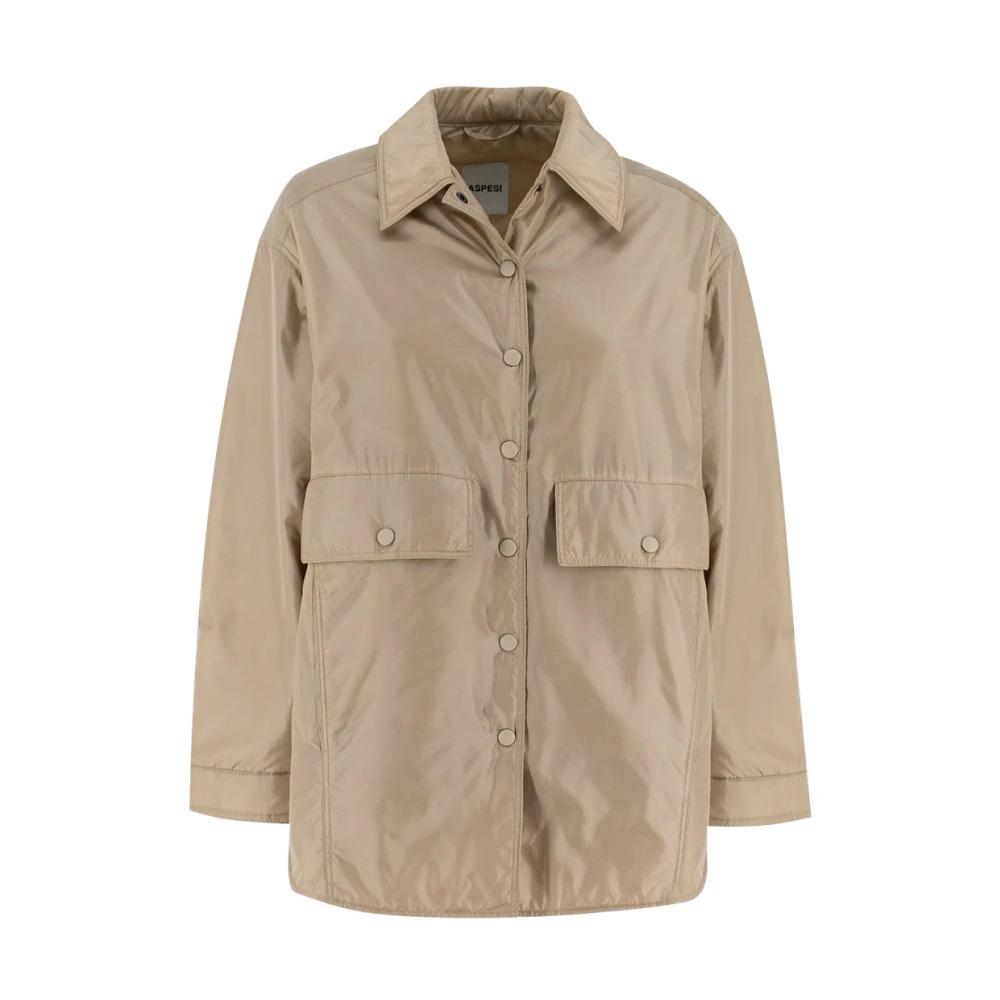 Nylon Padded Blouson Jacket with Large Pockets