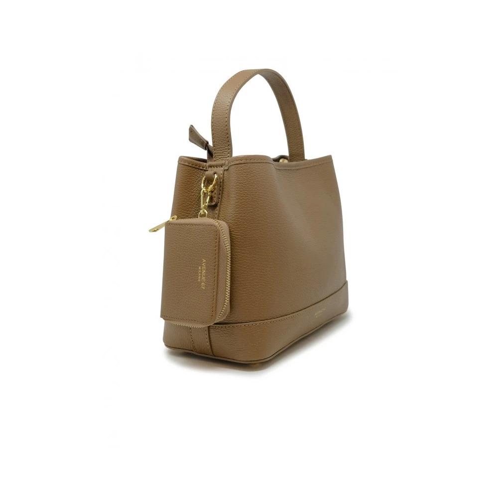 Leather Shoulder Bag in Mud