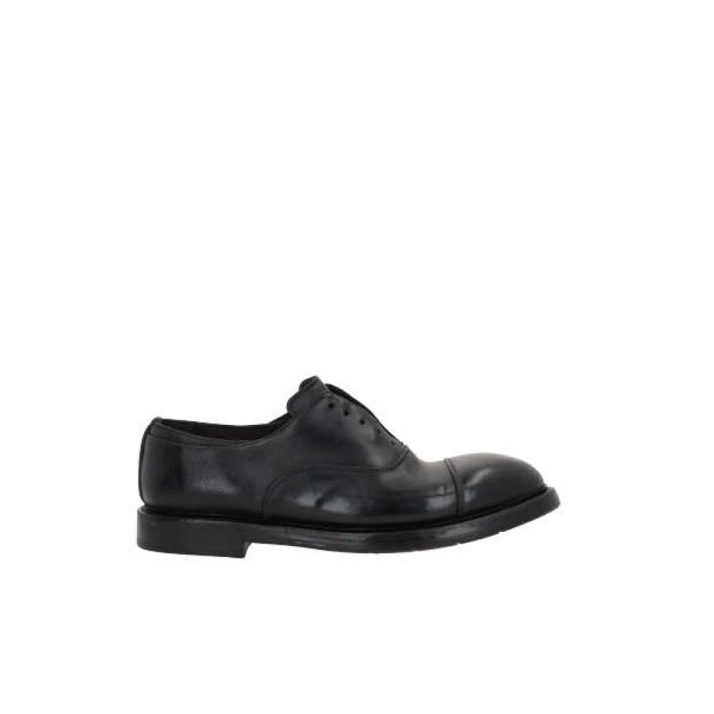 Black Slip-On Leather Shoes