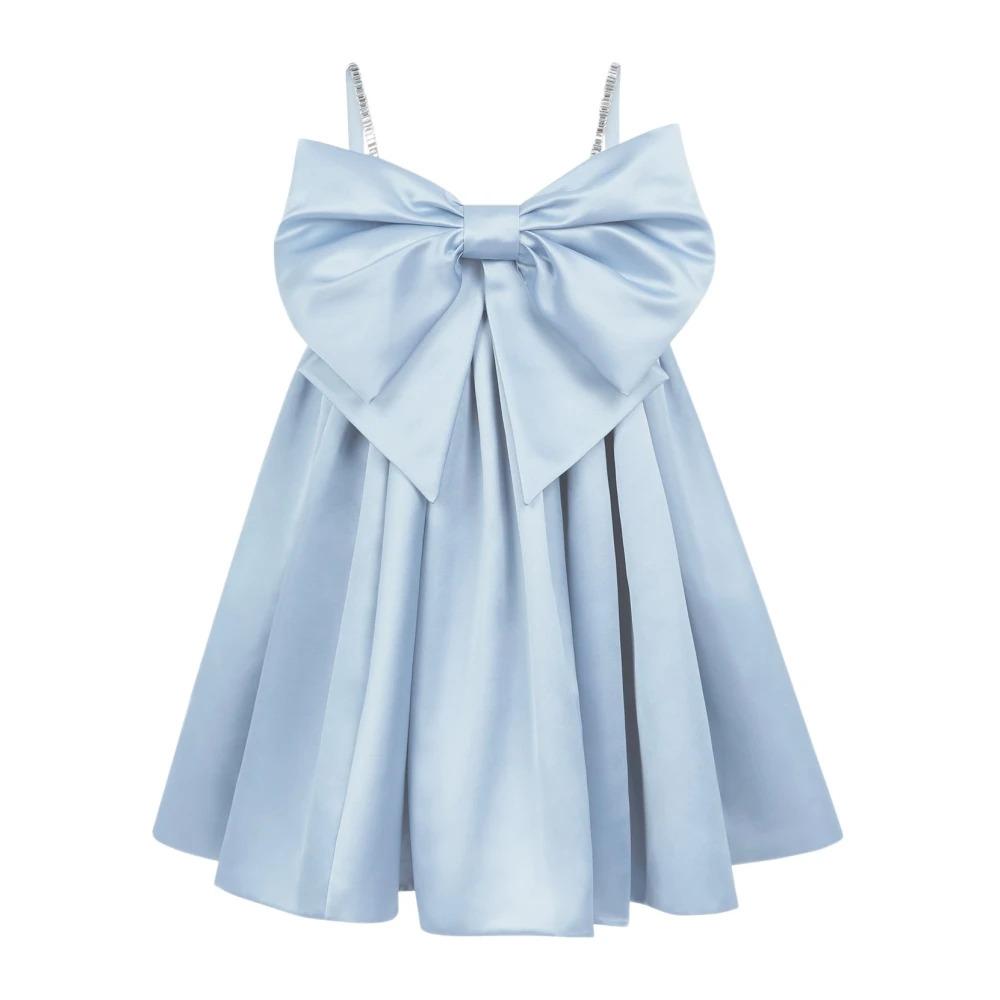 Flared Bow Front Dress in Bluette