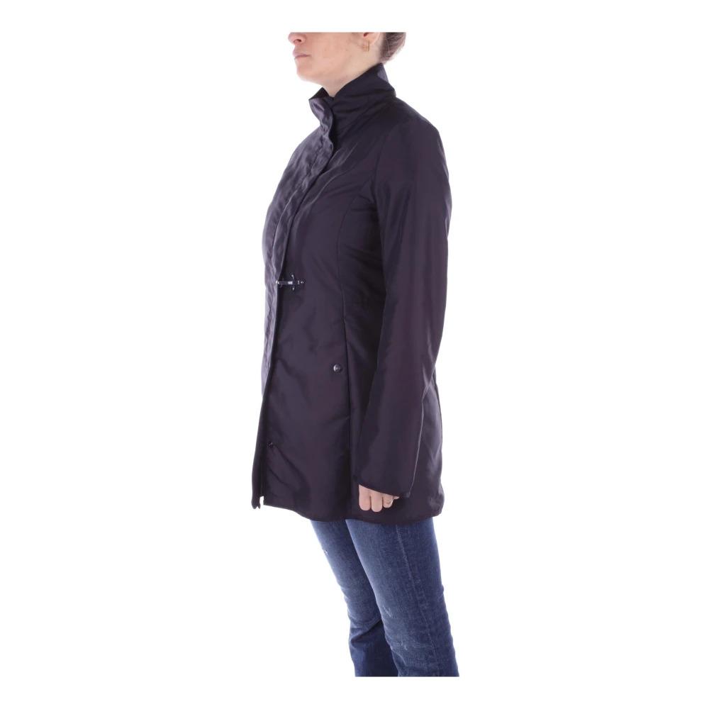 Blue Coat with Hooks and Zipper