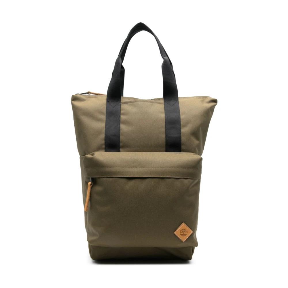 Green Canvas Backpack with Water-Resistant