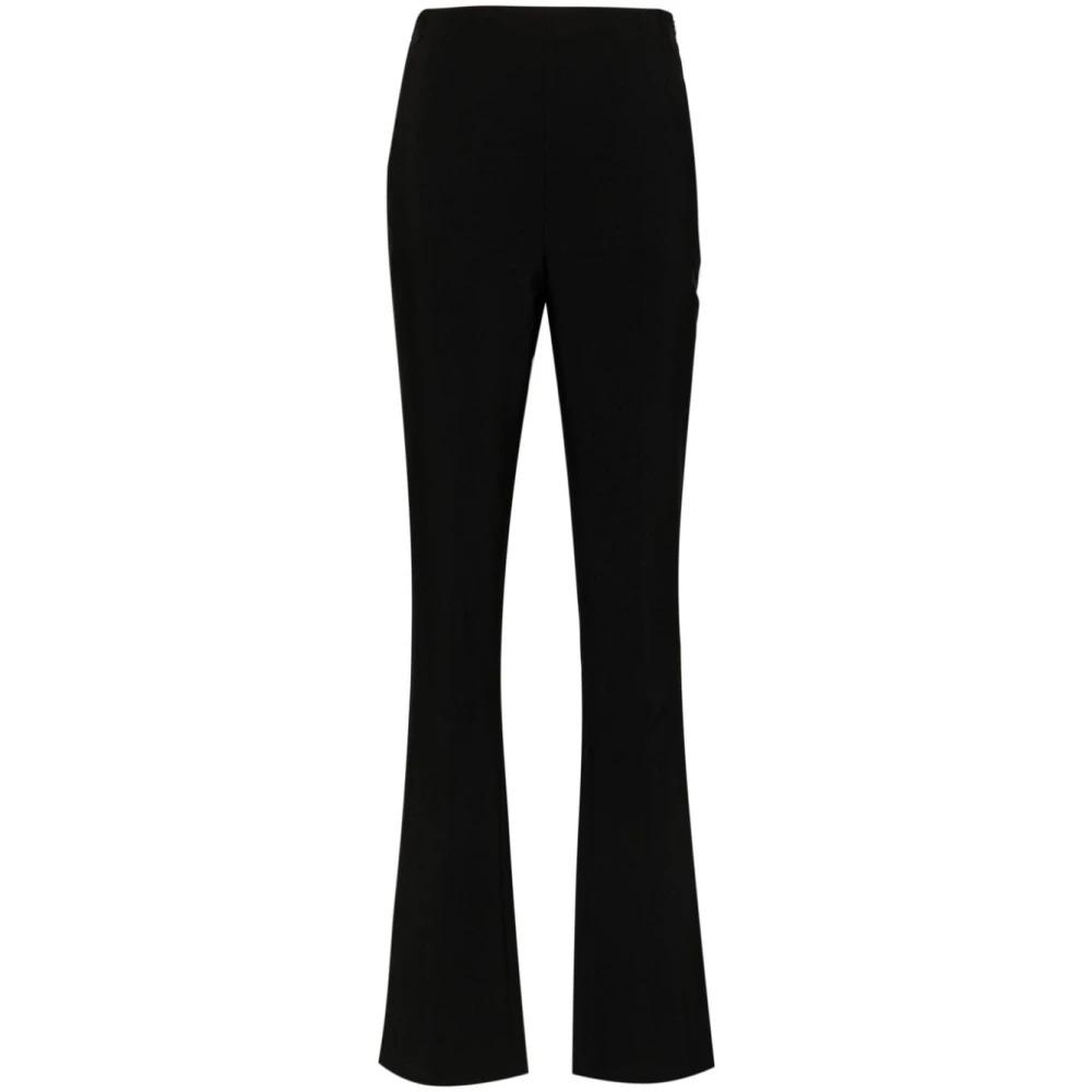 Black Tailored Flare Trousers