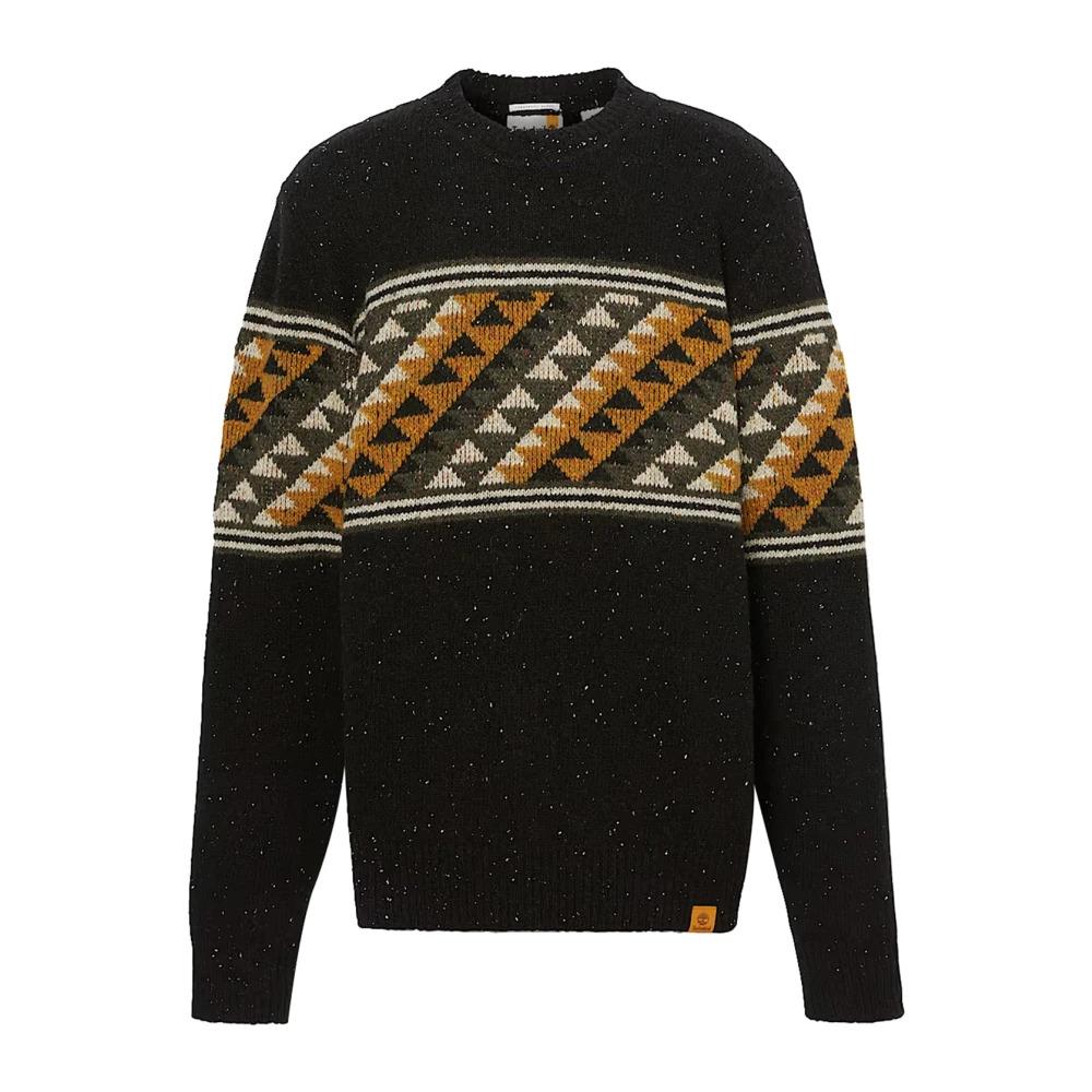 Nordic Fair Isle Black Sweater