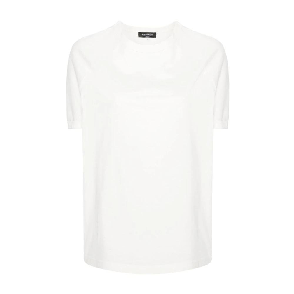 White Cotton Jersey T-shirts and Polos