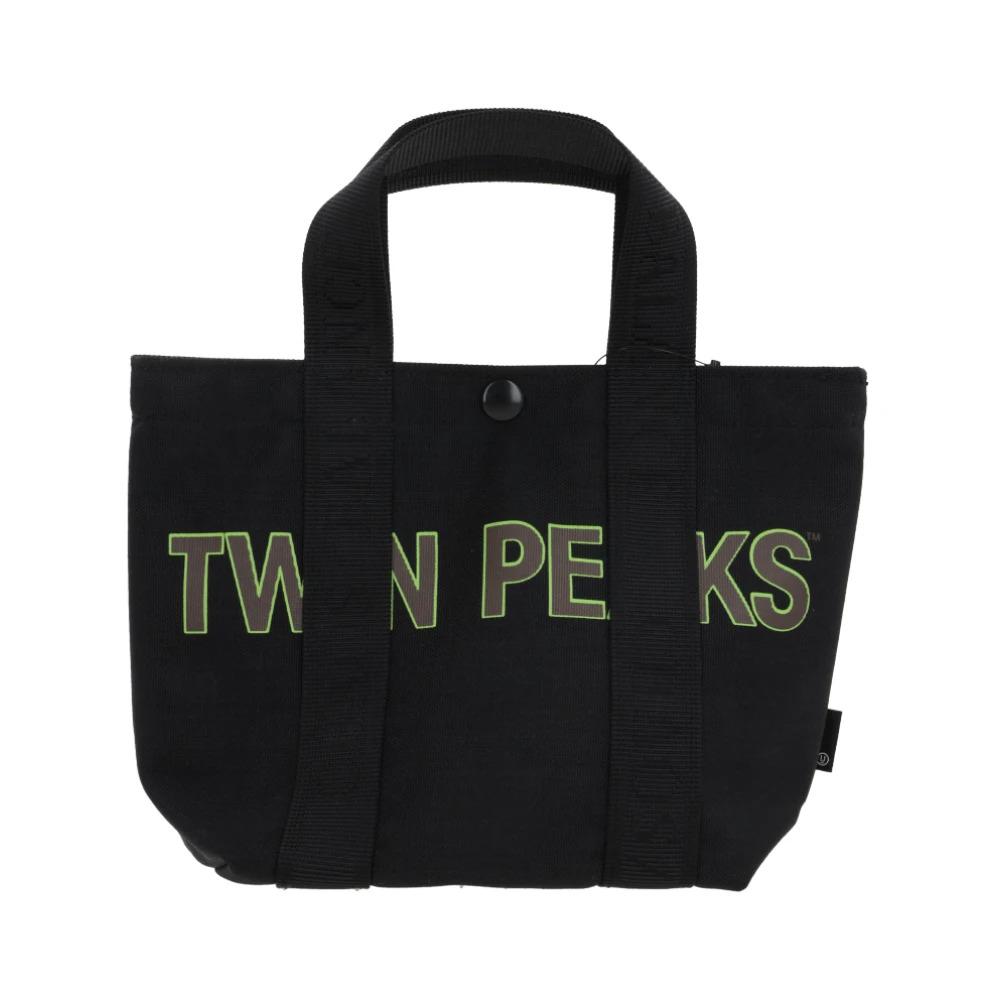 Black Tote Bag with Print