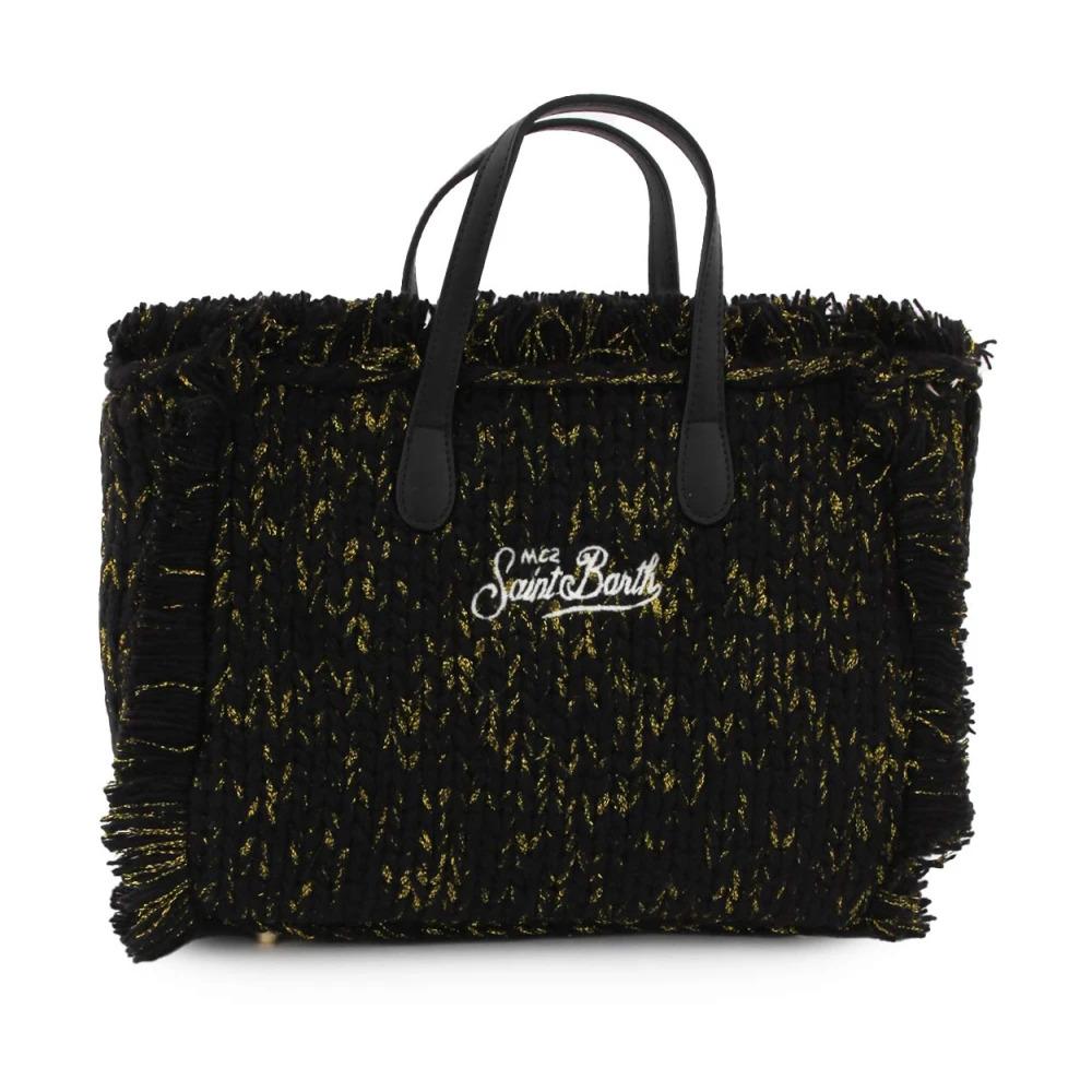 Colette HandKnit Lurex Black and Gold Shopper Bag