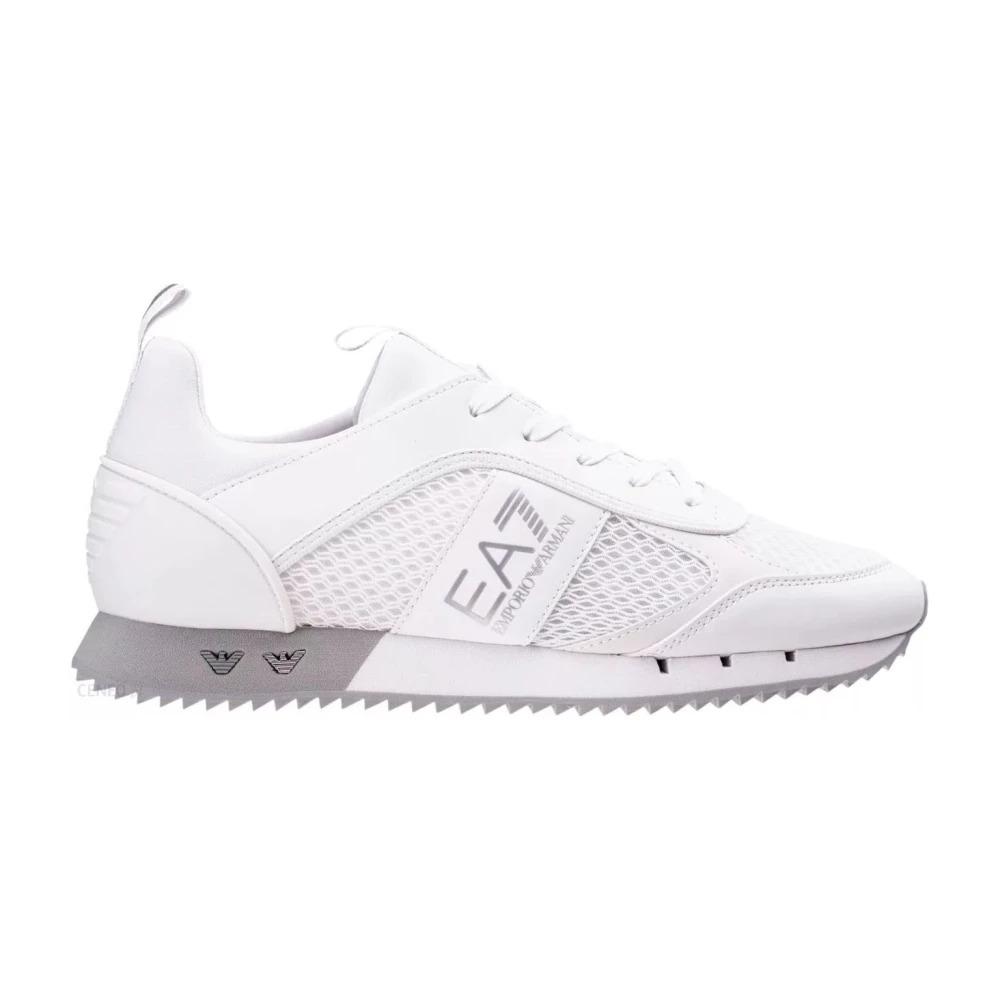 White Men Sneakers with Logo