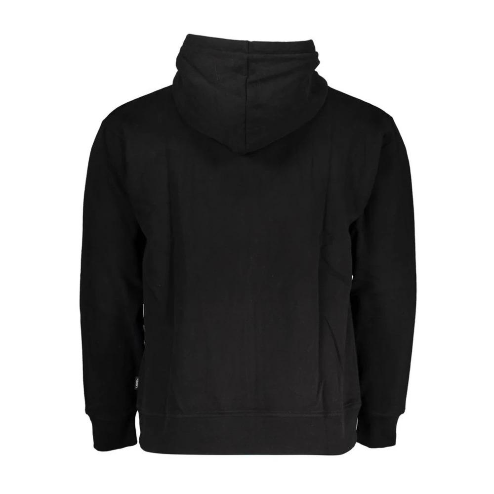 Hooded Cotton Sweatshirt with Logo Print and Zip Pockets