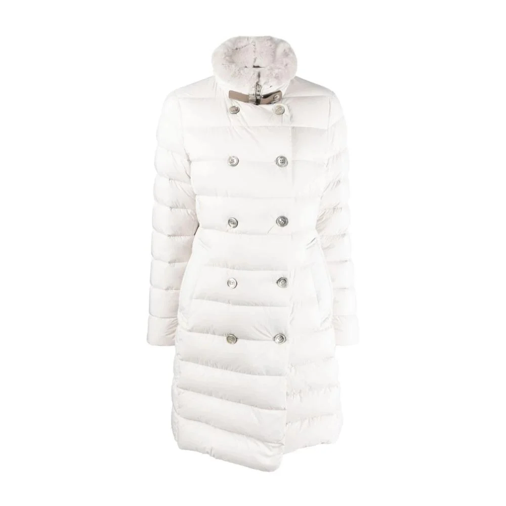 Quilted Padded Beige Coat