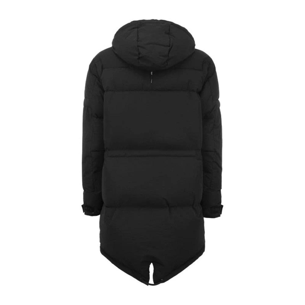 SHIVAPURI - Long down jacket with hood