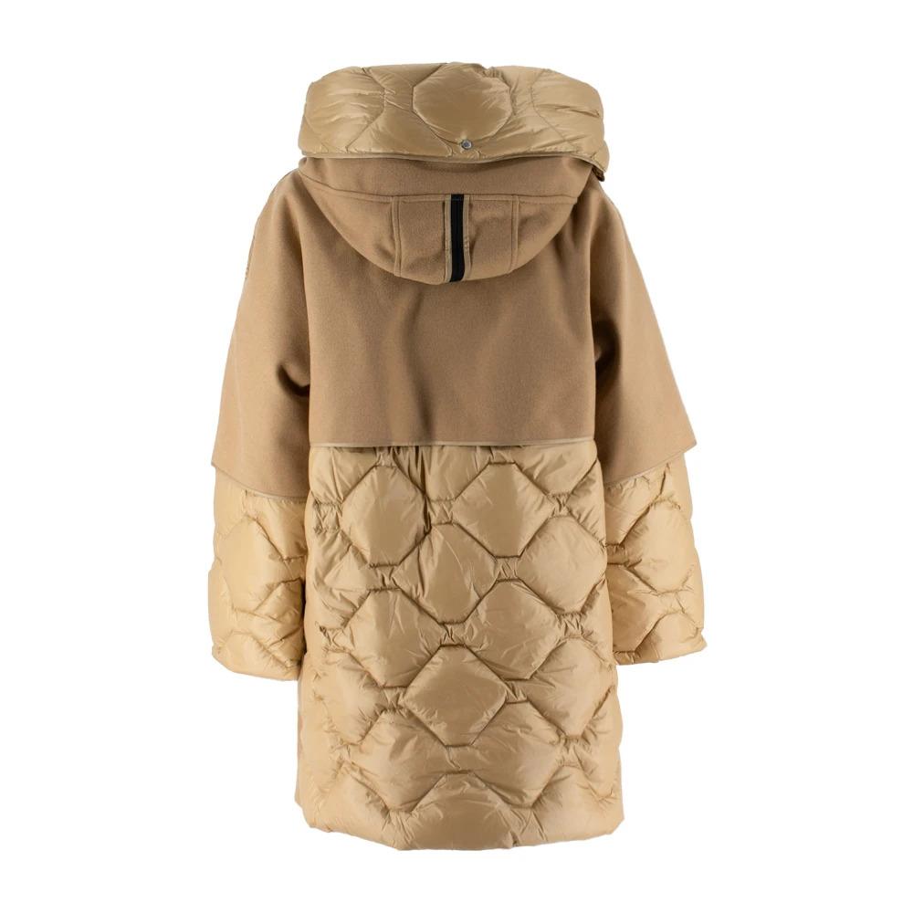 Padded Wool Jacket with Quilted Details